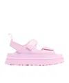 Ugg Sandals Open Toe Platform Sole Pull Tab In Pink