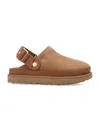 Ugg 25mm W Goldenstar Villa Suede Mules In Chestnut
