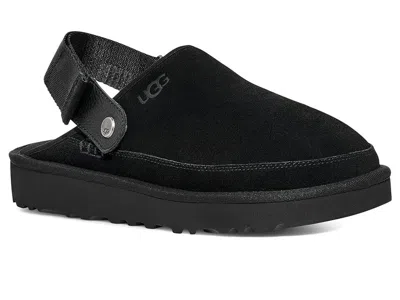 Ugg Goldencoast Clogs Men's Us 8 Black Suede Slingback Lifestyle Sandals Zpo2181