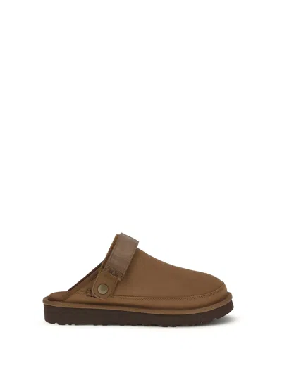 Ugg Goldencoast Ii Nubuck Mules In Brown