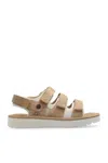 Ugg Mens Beige Goldencoast Multi-strap Suede And Mesh-blend Flat Sandals In Sand