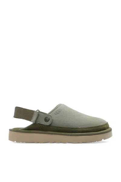 Ugg Goldencoast Slingback Strap Clogs In Green