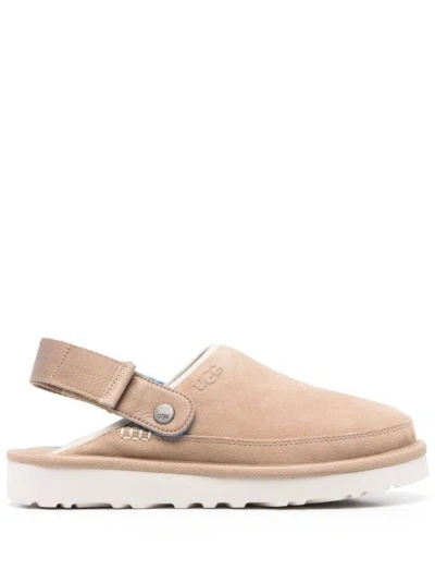 Ugg Goldencoast Water Repellent Slingback Clog In Beige