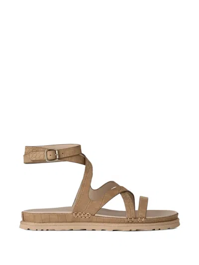 Ugg Goldengaze Buckled-strap Sandals In Brown