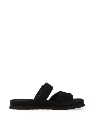 Ugg Goldengaze Touch-strap Slides In Black