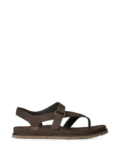 Ugg Goldengaze Touch-strap Slingback Flat Sandals In Multi