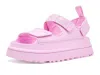 Ugg Sandals Open Toe Platform Sole Pull Tab In Multi