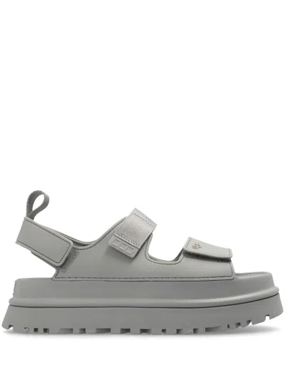 Ugg Goldenglow Chunky Sandals In Grey