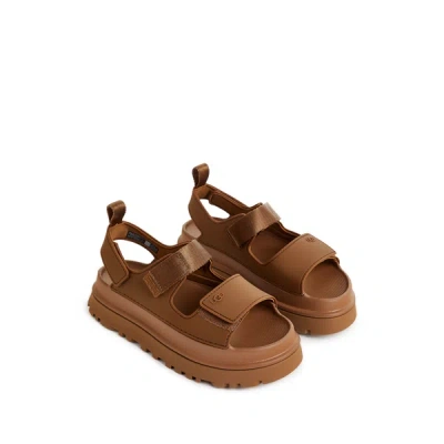 Ugg Goldenglow Flat Sandals In Brown