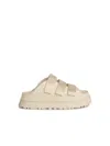 Ugg Goldenglow Ivory Fabric Blend Slippers In White