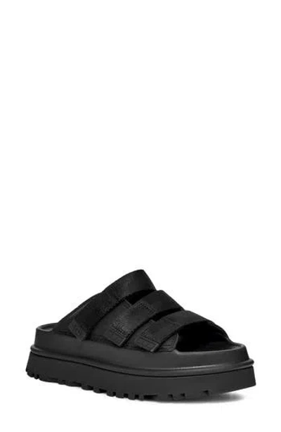 Ugg ® Goldenglow Platform Slide Sandal In Black