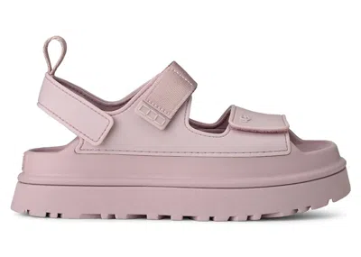 Pre-owned Ugg Goldenglow Sandal (women's) Sneakers In Bay Fog In Gray