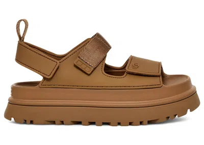 Pre-owned Ugg Goldenglow Sandal (women's) Sneakers In Bison Brown