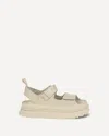 Ugg Rubber Sandals With Embossed Logo In Neutral