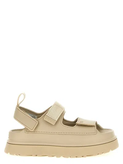 Ugg Thick Flat-soled Sandals In Beige