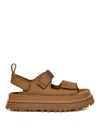Ugg Goldenglow Flatform Sandals In Brown