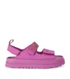 Ugg W Goldenglow Logo-embossed Sandals In Pink