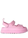 Ugg Sandals Open Toe Platform Sole Pull Tab In Pink