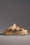 Ugg Goldenglow Slide Sandals In Beige