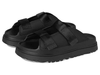 Ugg Goldenglow Slide (toddler/little Kid/big Kid) Kids Shoes Black : 3 Little Kid M, Polyester
