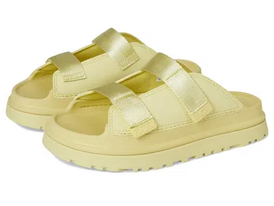 Ugg Goldenglow Slide (toddler/little Kid/big Kid) Kids Shoes Golden Apple : 6 Big Kid M, Polyester In Green