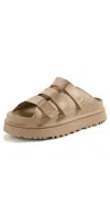 Ugg Goldenglow Slides Dark Sand In Dark Sand
