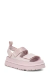 Ugg Shimmering Platform Sandals Pull Tab In Pink