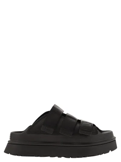 Ugg Goldenglow Slipper With Straps In Black