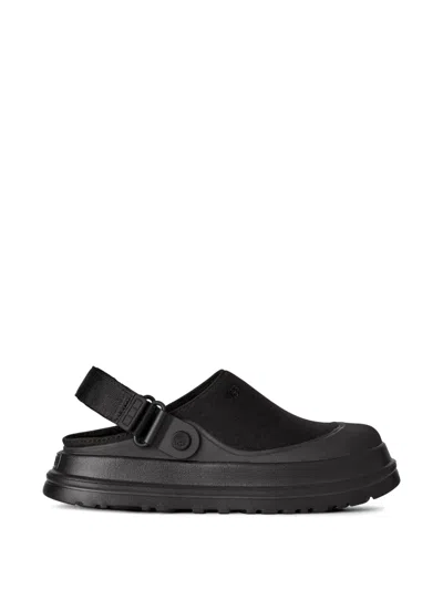 Ugg Goldenglow Strap-detail Flat Mules In Black