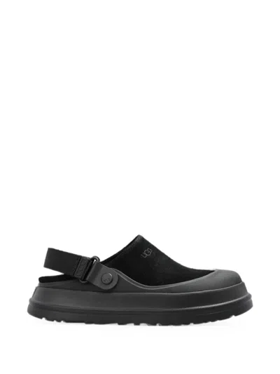 Ugg Goldenglow Suede Sandals In Black