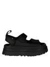 Ugg Black Platform Sandals In Black