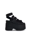 Ugg Chunky Sole Open Toe Platform Sandals In Black