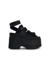 Ugg Chunky Sole Open Toe Platform Sandals In Black