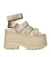 Ugg Goldenrise Platform Sandals 115 In Gold