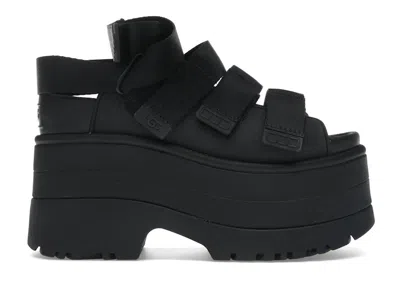 Pre-owned Ugg Goldenrise Platform Sandals (women's) Sneakers In Black
