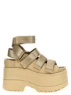 Ugg Platform Sandals Goldenrise In Sand Colour