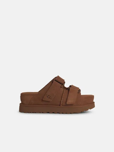 Ugg 'goldenstar' Brown Suede Slippers