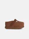 Ugg 'goldenstar' Brown Suede Slippers In Brown