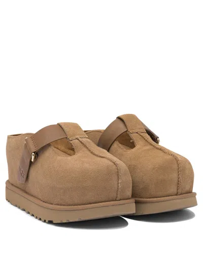 Ugg 'goldenstar' Brown Suede Slippers