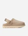 Ugg Sand Goldenstar Suede Mules In Beige