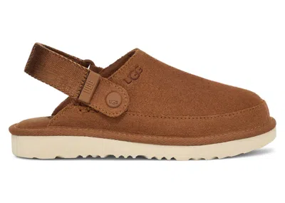 Pre-owned Ugg Goldenstar Clog (kids) Sneakers In Chestnut