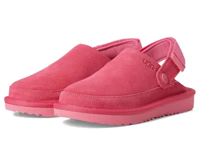 Ugg Goldenstar Clog (little Kid/big Kid) Kid's Shoes Pink Bloom : 6 Big Kid M, Suede