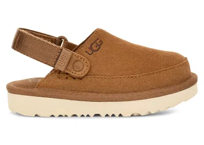Pre-owned Ugg Goldenstar Clog (toddler) Sneakers In Chestnut