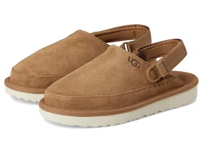 Ugg Goldenstar Clogs (toddler) Kids Shoes Chestnut : 10 Toddler M, Suede In Brown