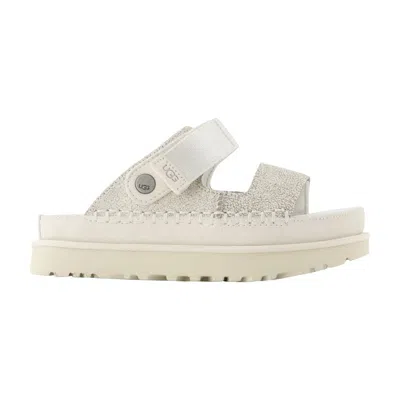 Ugg Goldenstar Crackle Glide Sandal In White
