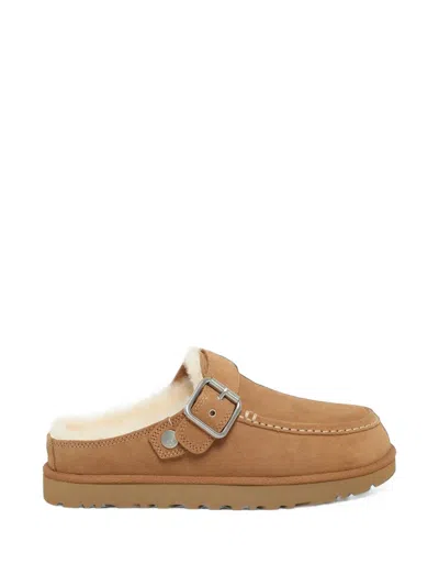 Ugg Goldenstar Evelina Buckle Clogs In Brown
