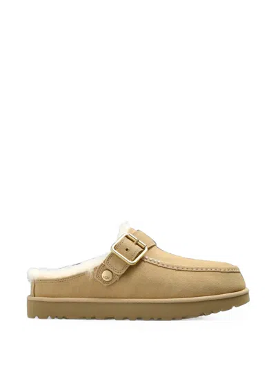 Ugg Goldenstar Evelina Buckle-fastening Slippers In Brown