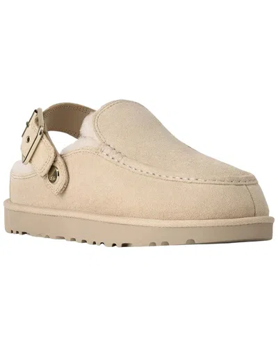 Ugg Goldenstar Evelina Suede Clog In Neutral