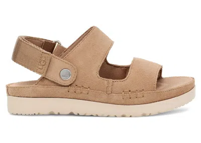 Pre-owned Ugg Goldenstar Glide Al (kids) Sneakers In Sand