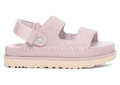 Pre-owned Ugg Goldenstar Glide Sandal (women's) Sneakers In Bay Fog In Gray